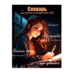 Словарь для записи иностранных слов арт. 66530 ВЕЧЕРНЕЕ ЗАНЯТИЕ /А5+, 48 л. обложка - мелованный кар