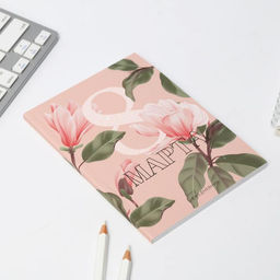 Подарочный набор «8 Марта»: ежедневник А6, блок бумаги и ручка пластик