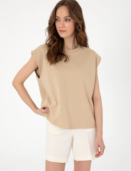 Bej Comfort Fit Ti__rt