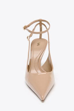 PATENT EFFECT SLINGBACK HIGH HEELS - Zara фото 13