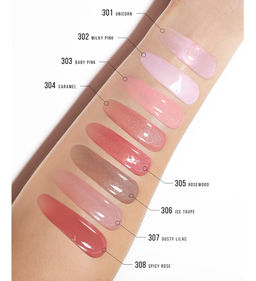 LuxVisage Блеск-плампер для губ LIP volumizer hot vanilla, тон 304 Caramel,Unicorn 2.9г