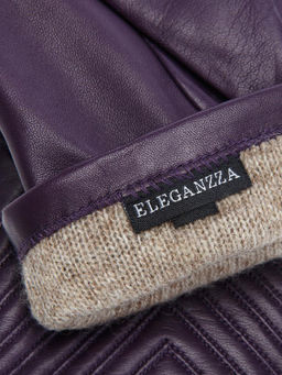 Перчатки женские 100% ш IS8570 royal purple - Eleganzza фото 8