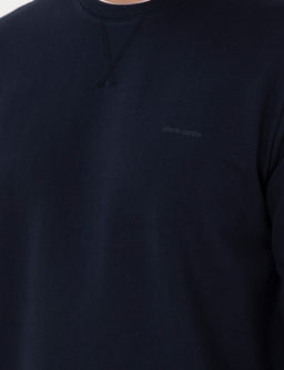 Lacivert Regular Fit Bisiklet Yaka Basic Sweatshirt - Pierre cardin фото 7