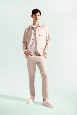 Gabardin Chino Kanvas Pantolon Slim Fit Dar Kesim Dar Paca Cepli - Defacto фото 3