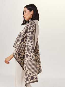 в составе ШЕРСТЬ  и КАШЕМИР Большой, мягкий, теплый  двусторонний палантин - Tantino фото 4