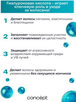 Concept ProWay Шампунь д/сухих и жестких волос Гиалуроновый 400мл