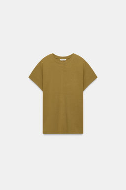 CAMISETA INTERLOCK MANGA JAPONESA / Oliva - Zara фото 7