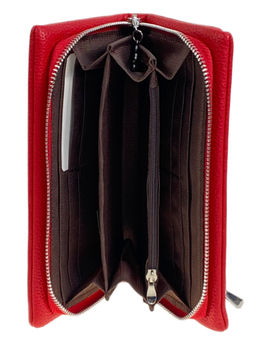 Женское портмоне из искусственной кожи, цвет красный - Greta фото 2
