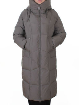8855 GRAY Пальто зимнее женское (200 гр. холлофайбер)