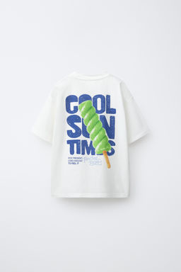 CAMISETA ESTAMPADO HELADO POLO / Blanco