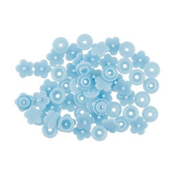 Кнопка Micron POM-12 FL Кнопки пластиковые пластик d 12 мм 15 шт. № 005 голубой