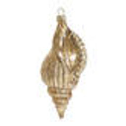 Ракушка Турителла золотая винтаж (стекло) 5х5х12 см - Holiday classics фото 3