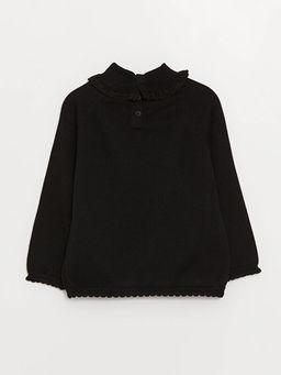 Dik Yaka Uzun Kollu K?z Bebek Triko Kazak - Waikiki фото 2