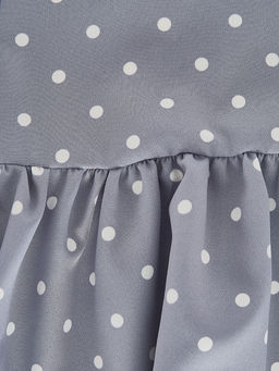 Платье для девочки нарядное детская одежда выпускной UD 6308 серый горошек - Mini maxi фото 2