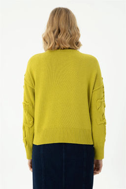 Женский фисташково-зеленый свитер с круглым вырезом Неожиданная скидка в корзине - U.s. polo assn фото 5