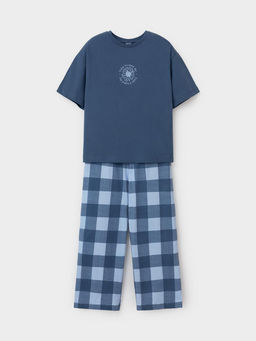 МП 1657/синий 4027 Н026.2 пижама для дев