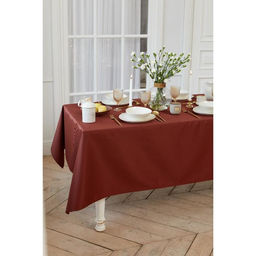 Скатерть Этель Lines 150*180 +/-3см, цв.шоколад, пл. 192 г/м2, хл с ВГМО  фото 6