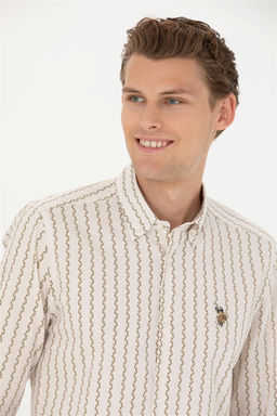 Мужская рубашка с длинным рукавом Stone - U.s. polo assn фото 2
