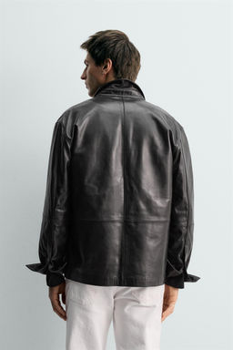 NAPPA LEATHER OVERSHIRT - LIMITED EDITION - Zara фото 12