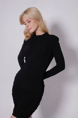 Мини-платье чёрное - Martichelli фото 10