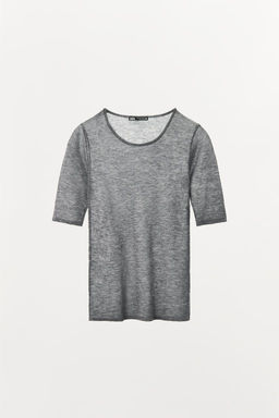 100% WOOL T-SHIRT - Zara фото 9