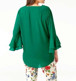 Блузка, зеленая - Ashley brooke фото 4