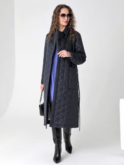 25104 Плащ утепл. т.синий - Dizzyway фото 3