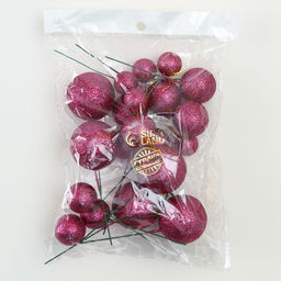 Набор для украшения Бусины, набор 20 шт, цвет бордовый - Страна карнавалия фото 4