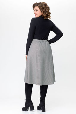 Блуза Swallow 803.2 черный+серебряный узор фото 85