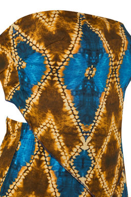 Etnik Desenli Desenli Dokuma Bluz Pantolon Plaj Tak?m TBESS24AU00017