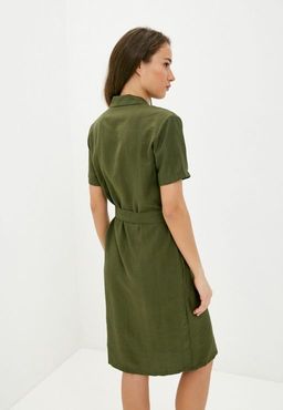 Платье-рубашка с поясом - Incity фото 6