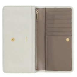 Итальянский женский кожаный кошелек DuDu серии Canarie | жемчужный серый - Dudubags фото 3