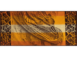 6с102.411ж1 Задумчивость (оранжевая радужка) Полотенце махровое 67х150см