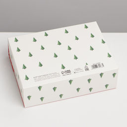 Коробка подарочная новогодняя складная двухсторонняя «С Новым годом», 16.5 х 12 х 5 см