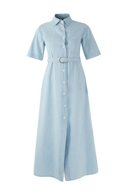 TRENDYOLMILLA Mavi Kusakl? Midi Denim Gomlek Elbise TWOSS25EL00748  фото 5