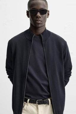 MOCK NECK CARDIGAN WITH ZIP - Zara фото 5