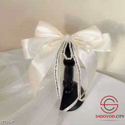 Атласная заколка для волос с бантом и лентой - Bruno фото 5