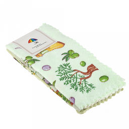 Салфетка для уборки 28х28см "Олива", микрофибра, набор 5шт (Китай)