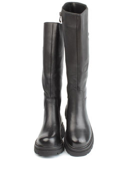 02-FK884-1M BLACK Сапоги зимние женские (натуральная кожа, байка, натуральный мех) - Фабричный китай фото 10