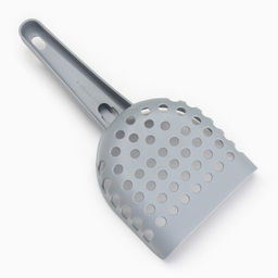 Цена за 4 шт. Совок для кошачьего туалета, 23×11×5.5, пластик, серый