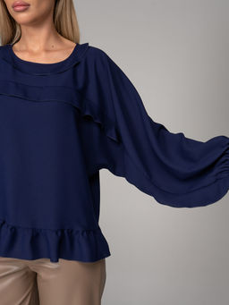 Блузка Бохо (синий) - Эльза фото 2