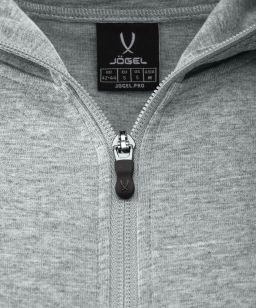 Худи на молнии женское JOGEL ESSENTIAL Athlete Hooded FZ Jacket W, серый  фото 5