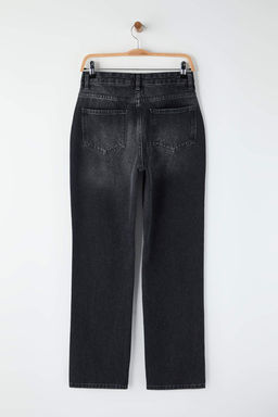 Mavi Yuksek Bel Asimetrik Kapama Straight Jeans TWOAW26JE00132 - Trendyolmilla фото 9