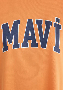 Mavi Logo Bask?l? Turuncu Tisort  фото 6