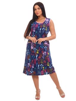 Калинка сарафан женский, темно-синий - Lovetex фото 4