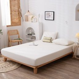 Комплект постельного белья Однотонный Сатин на резинке CSR037 180*200*35;160*200*35 Евро 4 Наволочки