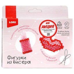 Фигурки из бисера. Брелоки "Помада, губы"