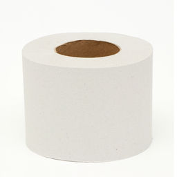 Цена за 12 шт. Туалетная бумага серая, для диспенсера, 1 слой, 130 метров