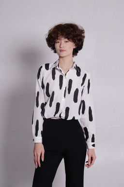 Рубашка чёрно-белая - Martichelli фото 6