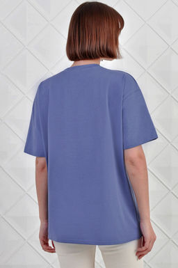 Арт. 3737 Футболка женская 42-52 (6 шт) Цвет:грязно-фиолетовый - Калинка фото 6